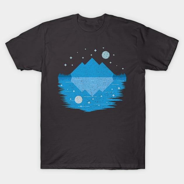 Reflective Mountain T-Shirt by ConArtist